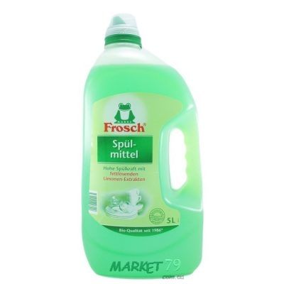 market79.com.ua-Средство для мытья посуды Frosch Зеленый лимон 5 л